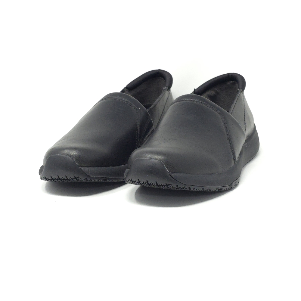 Dr. Scholl's Dive In Slip Resistant Work Loafers Black Memory Foam 8W